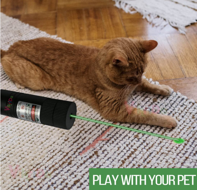 Powerful Green Laser Pointer 303 Torch – Long Range Beam with Rechargeable Battery & Charger