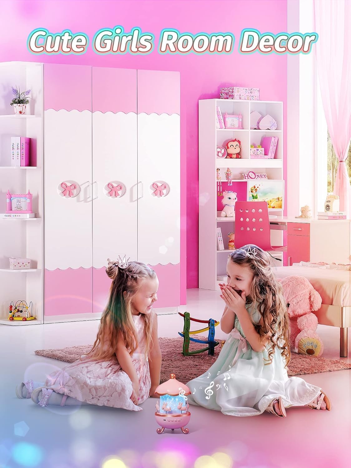 Bunny Carousel Night Light Projector, Star Master